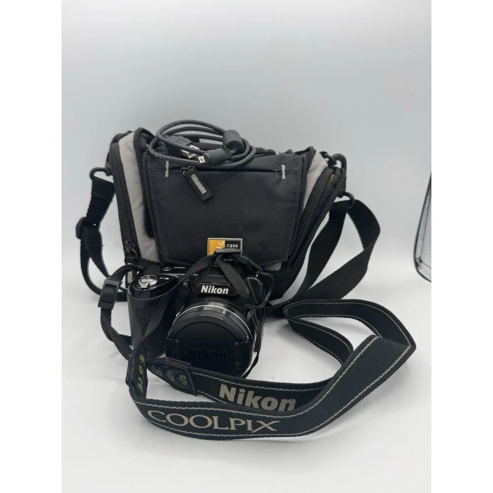 Nikon COOLPIX L110 12.0MP Digital Camera 15x Optical Zoom Black Tested/Working